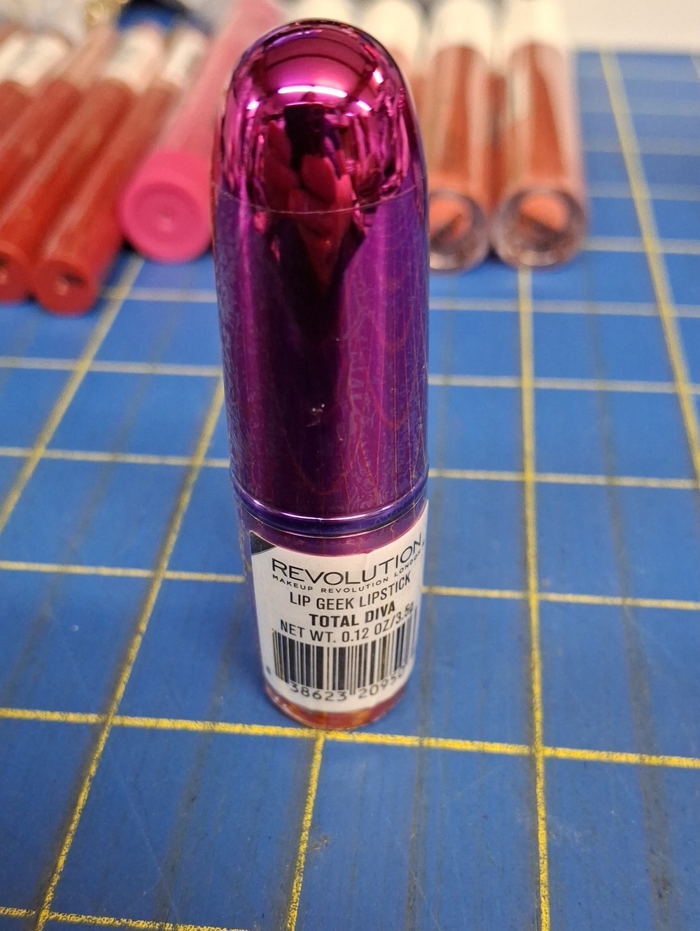 Revolution Lip Geek Lipstick - Total Diva Red New Sealed